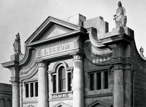 The Lyceum public hall in Dunedin (Te Papa, C.012080)