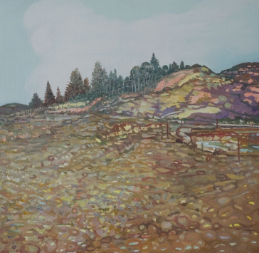 Bore to the Aquifer Oil on panel 2017 by Grant Whibley