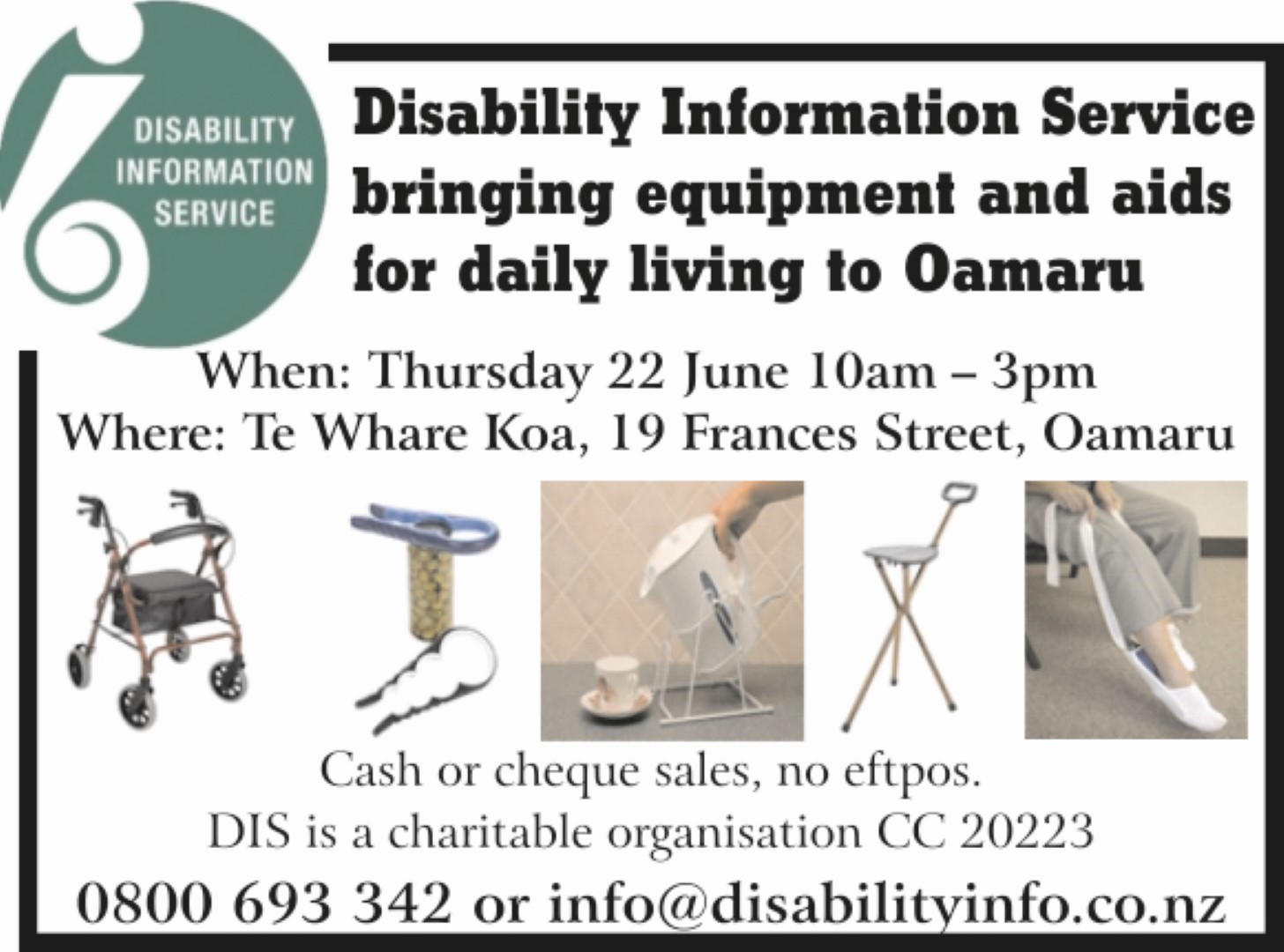 Disability Information Service Oamaru Telegram